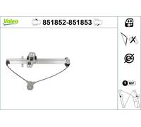 Alzacristallo anteriore VALEO 851852 per HONDA JAZZ 1.3 (GD1)