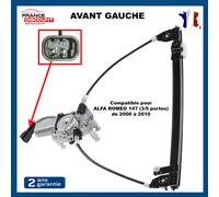 Meccanismo Alzacristallo con Motore 2 Fili Pinze Alfa Romeo 147 (3/5 Porte)