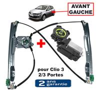 Meccanismo Alzacristallo + Motore Comfort Anteriore Sinistro per Clio 3 III 2/3)
