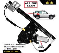 Alzacristallo Elettrico Posteriore Destro Freelander (1998 Per 2006) CVH101201