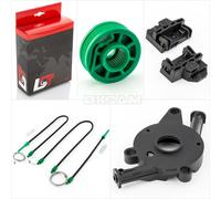 Alzacristallo Kit Riparazione con Alloggiamento Puleggia Ant SX per Audi A4 B5