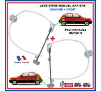 Alzacristallo Manuale Posteriore Sinistro + Destra per Super 5 Idem 7700774977