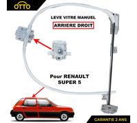 Renault Cognac Meccanismo alzacristallo 7700762612 – Posteriore destro, pinze per Super 5 1.6/1.1