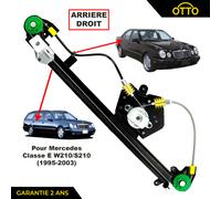 Alzacristallo Remonte Vetro Posteriore Destro per Classe E W210 S210 1995-2003