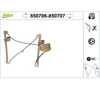 VALEO 850706 Alzacristallo elettrico per VW Lupo (6X1, 6E1) per SEAT AROSA (6H)