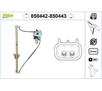 Alzacristallo VALEO 850442 per VW TRANSPORTER 2.5 TDI