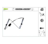 Valeo Alzacristallo 850596 Anteriore per AUDI A4 Avant (B7) Senza motore