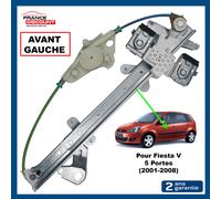 Alzacristallo Vetro senza Motore Anteriore Sinistro per Ford Fiesta 5 Porte