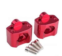 Alzamanubri 28mm per Mini per moto e per atv Alzamanubri 28mm | Lega alluminio robusta, anticorrosione, ideale off-road, migliora postura, riduce sforzo braccia(Red)