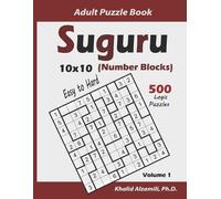 Suguru Adult Puzzle Book (Number Blocks) (Tascabile) Logical Brain Games