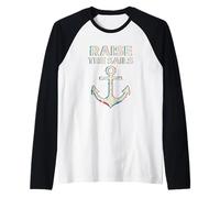 Alzare Le Vele Ancoraggio Sea Punk Maglia con Maniche Raglan