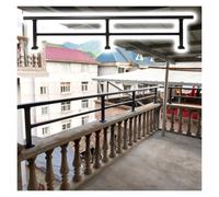 Alzare Ringhiera Balcone Per Esterni Aumentare Altezza Ringhiera | Topper Per Pali Estensibili Per La Privacy, Recinzione, Anti-salita, Resistente Agli Agenti Atmosferici, Montato Su Trapano