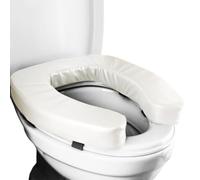 Alzasedile WC Imbottito Sollevatore, Estensore, Supporto, Ausilio | Cuscino Impermeabile Rialzato per Sedile WC per Appartamento, Hotel, Bagno, Dormitorio, Camper, Papà, Mamma e Famiglia