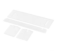 Alzata in acrilico, trasparente, per statuette, smalti, gioielli, profumi, decorazione per casa, ufficio, feste (un piano)