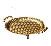 Alzata in metallo a due livelli con costruzione in stile europeo per esporre torte e dolci a matrimoni, feste di compleanno ed eventi speciali (C)