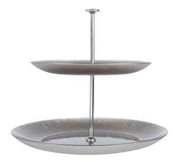 Alzata in vetro grigio