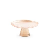 Alzata In Vetro Mettallizzato Mush Rosa, 21Cm
