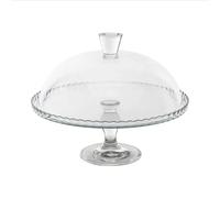 Alzata patisserie in vetro con coperchio 32 cm
