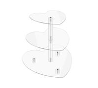 Alzata per cupcake a 3 livelli con base, alzata per torte, alzata per cupcake a torre,