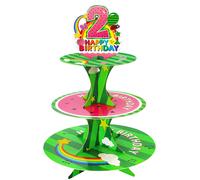 Alzata per cupcake a forma di melone a forma di cartone animato Nabenkalu, 2 e 2 anguria, bomboniere per feste, alzata per torte per bambini, d