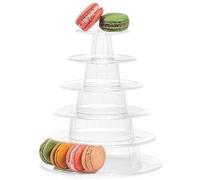 Alzata per cupcake a torre di macaron a 6 livelli per matrimoni e dessert