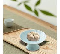 Alzata per dessert in ceramica con piedini, piatto per frutta cupcake,