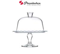 Pasabahce Alzata Petit Patisserie Con Cupola Cm 26, Vetro Trasparentre