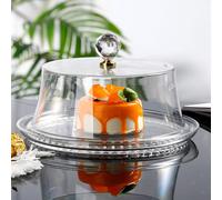 Alzata per torta con coperchio a cupola, vassoio per dessert, vassoio da portata