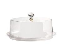 Alzata per torta con coperchio a cupola, vassoio per dessert, vassoio da portata