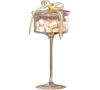 Alzata Per Torta Con Coperchio Trasparente Caramelle Vaso Trasparente Vetro Alto Base Da Dessert Vassoio Con Copertura Di Polvere Decorazione Tavola Di Nozze Creativa Decorazione Secca Frutta Tè Stocc