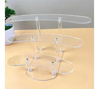 Alzata per torta in plexiglass trasparente rotonda, supporto per esposizione di dessert, multilivello, per matrimoni, compleanni, tavolo da pasticceria, cucina, regalo di Natale Tagli UnicaColore unic