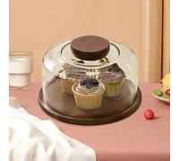 Alzata per Torte con Coperchio a Cupola, Espositore, Vassoio per Cupcake,