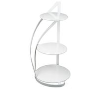 HowHomely Alzata bianca a 3 ripiani, altezza 60 cm, per torte, cupcake e muffin, ideale per l'uso come elegante supporto per torte per matrimoni e torte