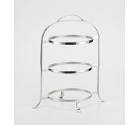 Alzata tonda pasticceria porta piatti stile Cardinale argentato argento sheff...