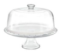 BORGONOVO Alzata Piatto Torta 31 con Cupola Palladio, Vetro, Trasparente