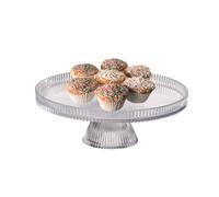 ALZATA vetro TRASPARENTE in vetro per buffet dolci salato CM.32X11,5h