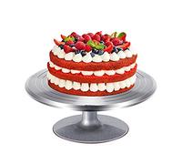 Alzate for torte, Alzata for torta girevole Portatorta rotondo Piatto girevole for torta girevole in alluminio resistente for stand di dessert for feste di nozze Forniture for la decorazione-10 12" 14
