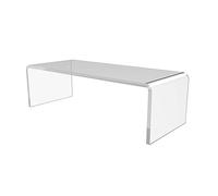 Alzate in acrilico, espositore in acrilico trasparente, alzate in acrilico Il supporto for prodotti trasparente può essere impilato in modo flessibile espositore rettangolare for figure di cupcake, 35