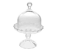 Alzate Tonda per Dolci con Cupola in Vetro Trasparente cod.AD11711LU cm 23h diam.16 by Varotto & Co.