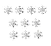 Alzatevi dalla folla con 10 pezzi di nail art 3D in lega con fiocchi di neve e decorazioni per unghie alla moda