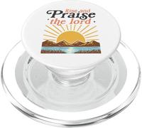 Alzati e loda il Signore - Retro Christian Sunburst PopSockets PopGrip per MagSafe