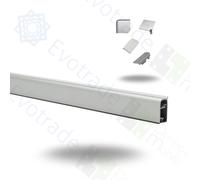 Alzatina Cucina in Alluminio 2 Metri Accessori Snodo Inclusi Made in Italy