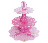 ALZATINA ESPOSITORE CUPCAKE BUON COMPLEANNO 1 ANNO ONE PINK 42904