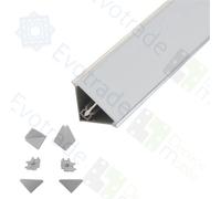 Alzatina in PVC per Piani da Cucina L 2 Metri con Accessori di Snodo Inclusi