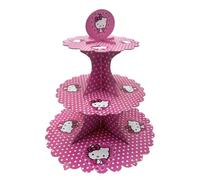 Alzatina per Dolci Kitty, Alzata Cupcake Kitty, Alzata Dolci, Alzata Torte Kitty, Alzate Buffet, Alzatine Dolci, Decorazioni Torta Kitty Porta Cupcake per Feste Compleanno