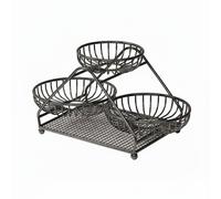 Alzatina Portafrutta Multipiano Grande Capacità Cesto di Frutta a Tre Piani