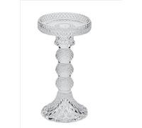 ALZATINA PORTANDELA CLASSIC IN VETRO DECORATO H16,7 D8,8 Colore : NATURAL