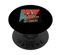 Alzato su 90'S Country Music Vintage Western Cowgirl Cowboy PopSockets PopGrip Adesivo