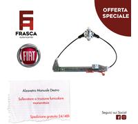 Alzavetro Alzacristallo Destro Manuale Posteriore DX Fiat Punto EVO 1.6 1.3 MJT