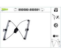 Alzavetro Anteriore Sinistro Elettrico VALEO Per SKODA FABIA I